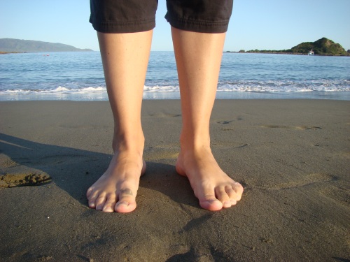 my first steps on a new zealand beach!